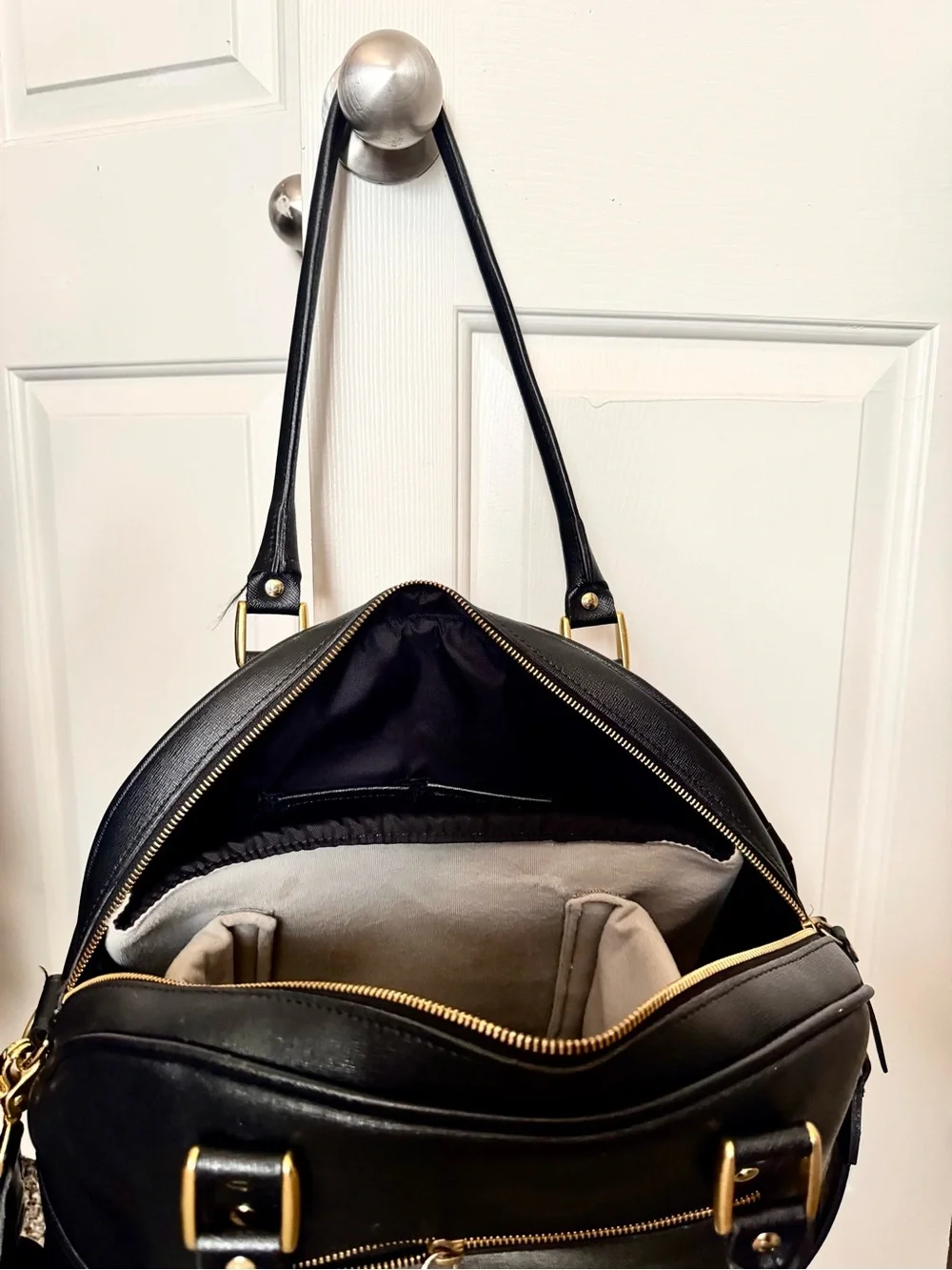 Ona Black Camera Bag Satchel Handbag